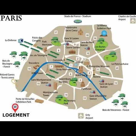 Apartment 4 Personnes Proche Paris Tour Eiffel